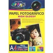 Papel Fotográfico A4 Com Brilho Off Paper 20 Folhas