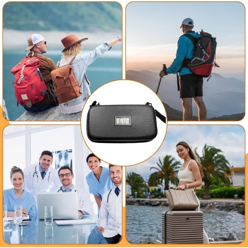 YU Cooling Travel Case Display De Temperatura Bolsa De Armazenamento De Médicos Para Diabéticos Organizador Médico EVA À
