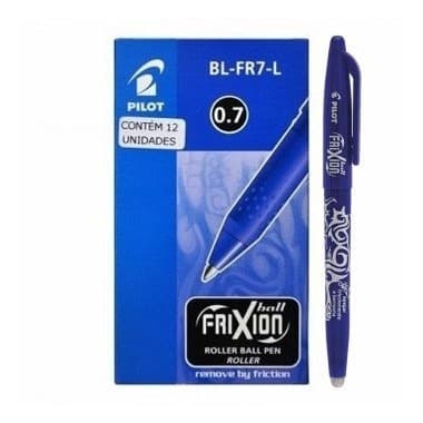 Caneta Escreve e Apaga Pilot Frixion Ball 0.7mm com 12 unidades