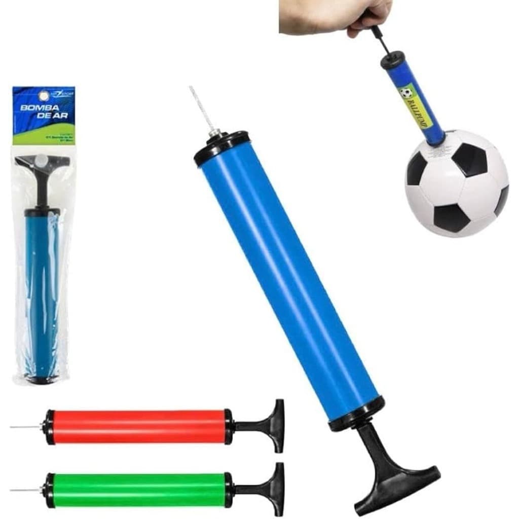 Bomba De Ar Manual Bola Volei Futebol Balão Bóia 1 Bico agulha Encher Inflaveis Basquete Bixiga Piscinas