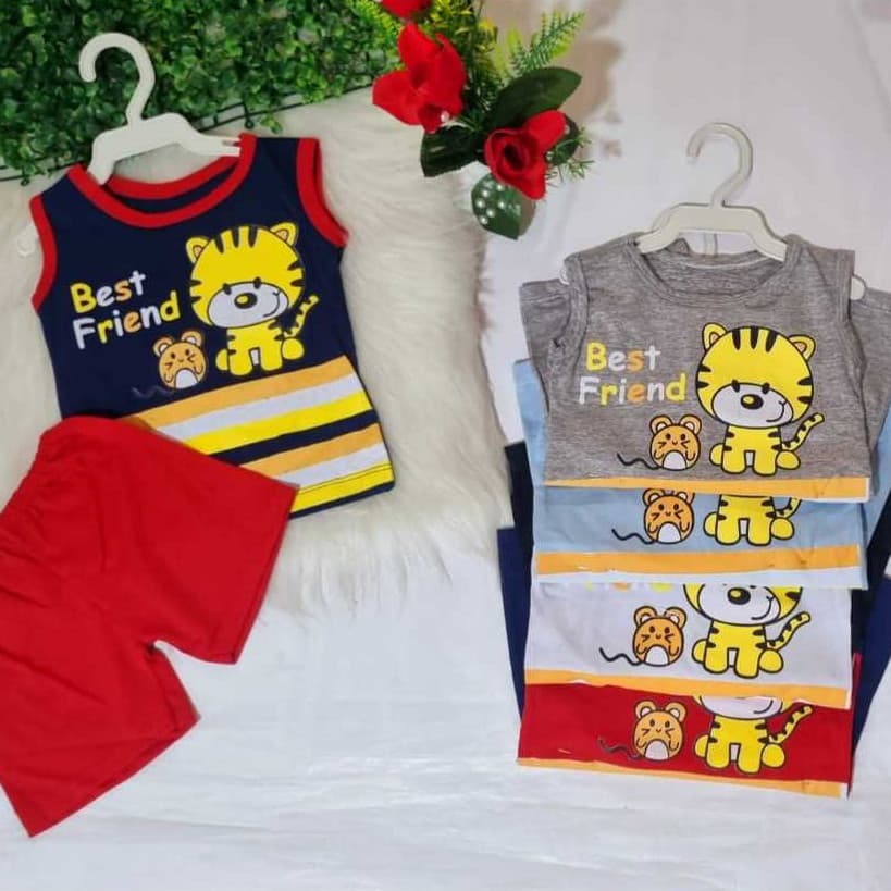 (3 a 6 meses) Conjunto baby Masculino de Camiseta e Short para Bebê / Meninos