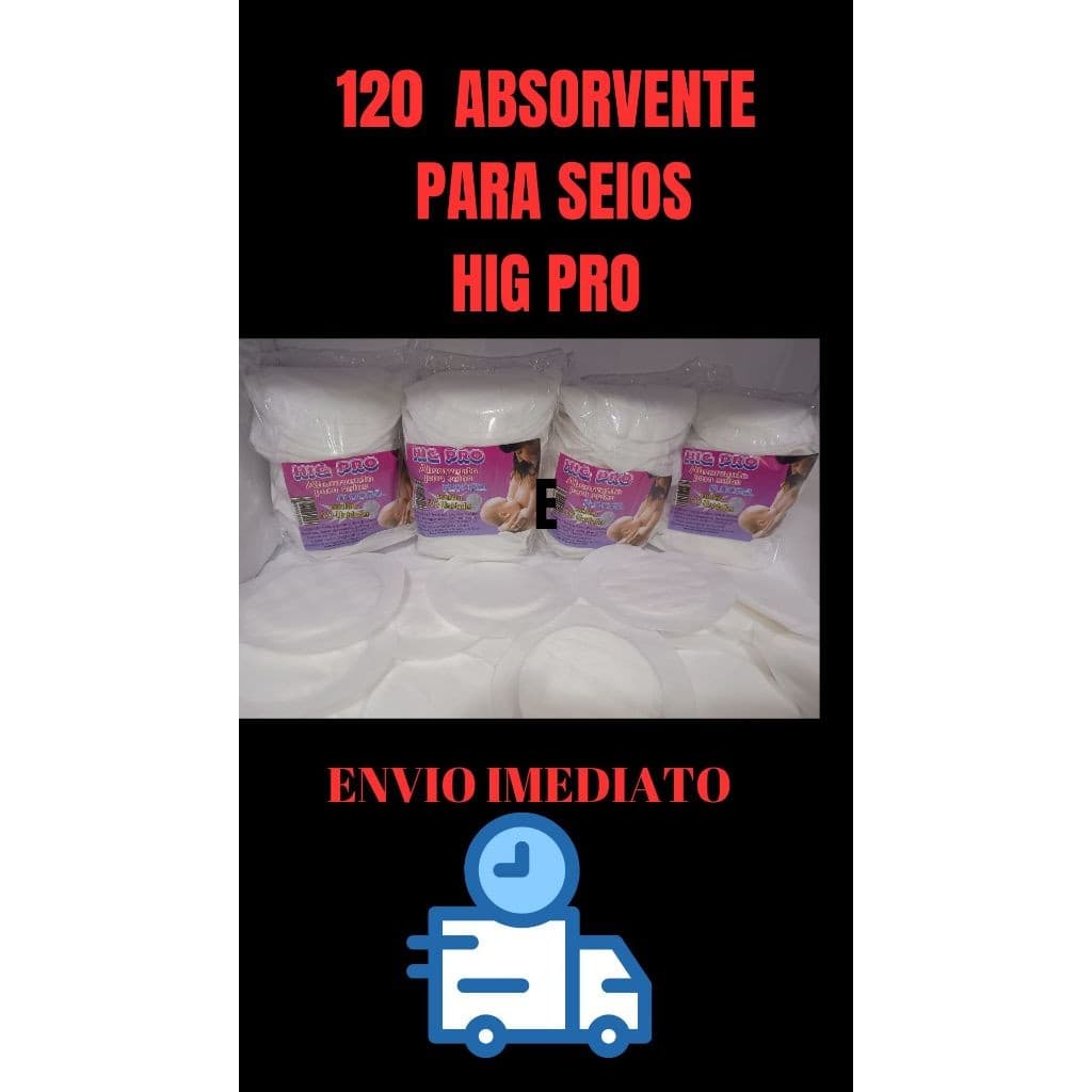 ABSORVENTE PARA SEIOS HIG PRO Amamentaçao , Protetor , dia e noite