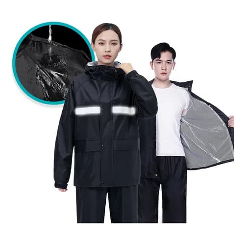 Capa De Chuva Moto Conjunto Impermeável Motoqueiro Proteção