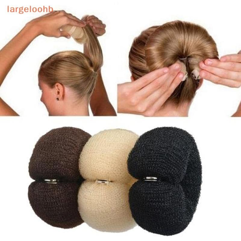 [largeloohb] Esponja De Espuma Para Modelagem De Cabelo Donuts Bun Maker Antiga Ferramenta De Torção Francesa
