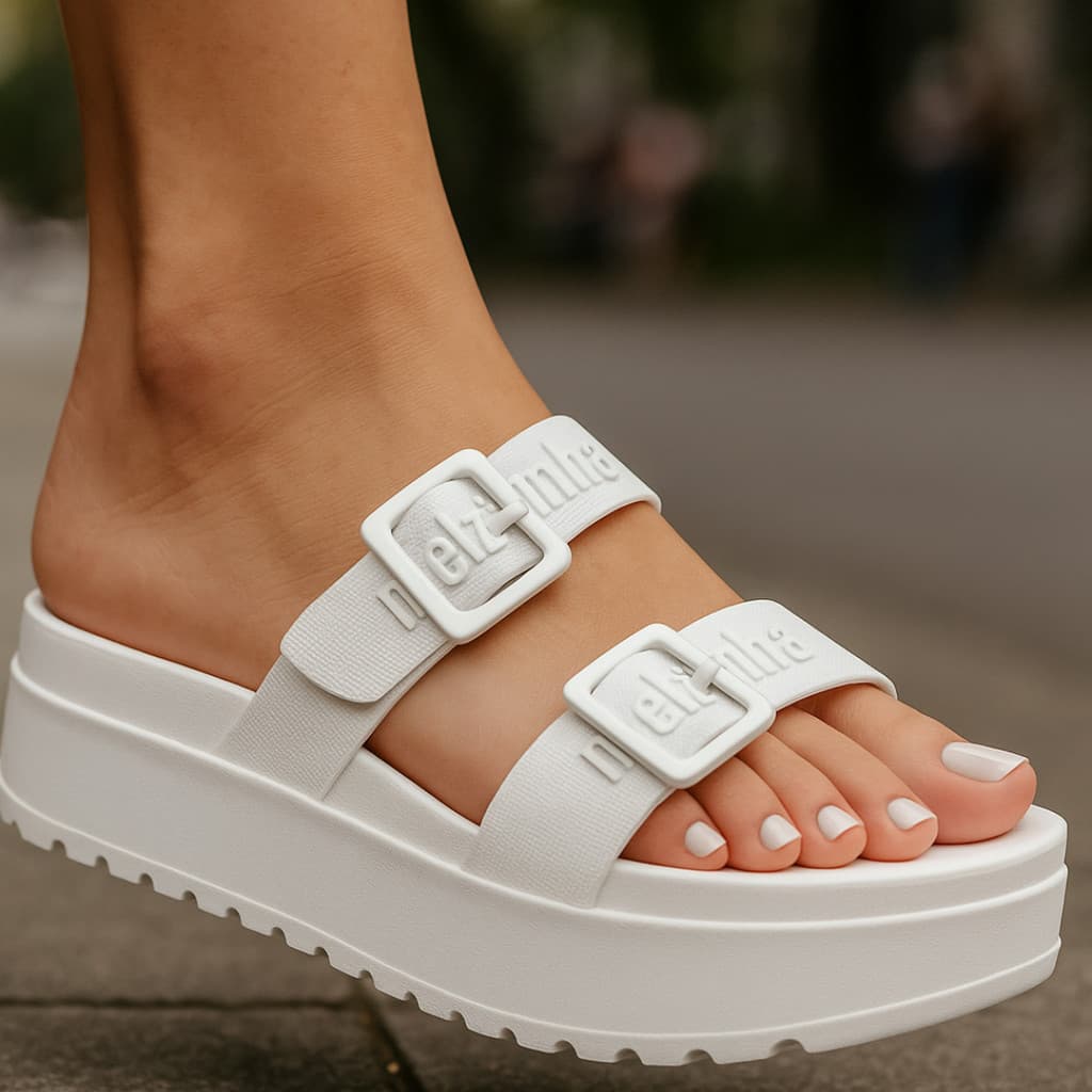 Chinelo Feminino Sandália Papete Melzina Slide Lançamento Leve Conforto Verão
