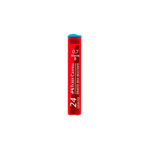 Grafite De Lapiseira 0.7mm Faber Castell Com 24 Unidades