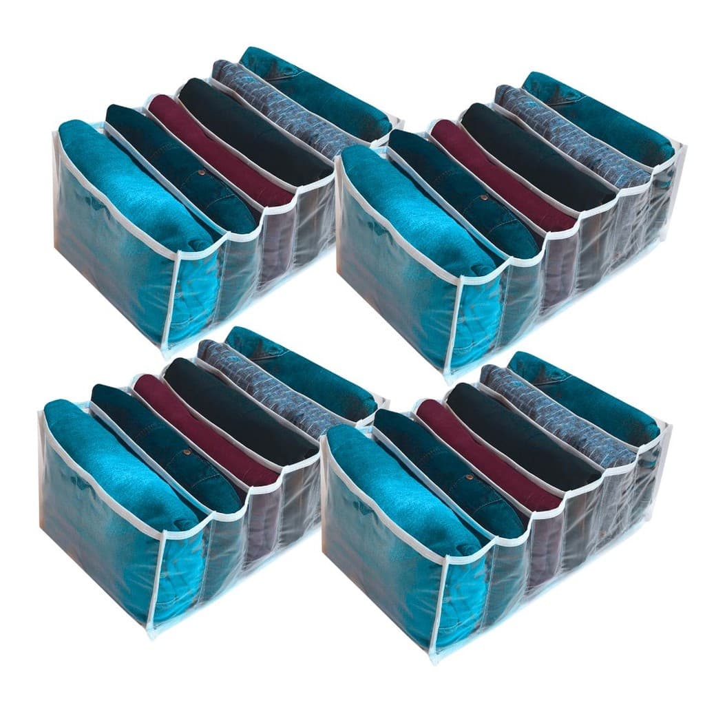 Kit 4 Colmeias Organizadoras GG para Gavetas – Ideal para Jeans, Toalhas e Guarda-Roupa