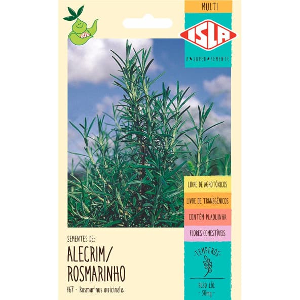 Sementes de Alecrim Rosmarinho 50mg - Isla Linha Multi