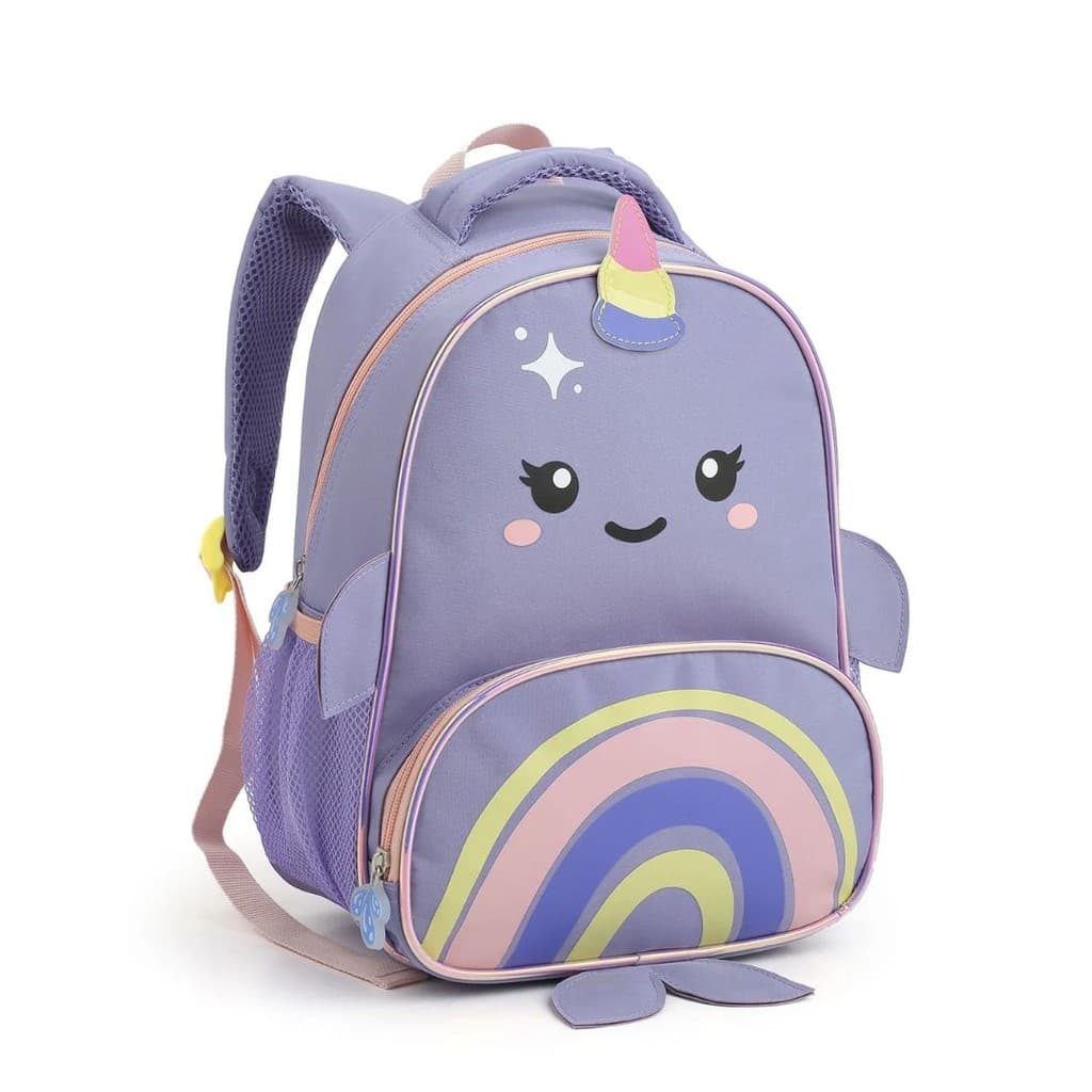 Mochila Mochilinha Infantil Criança Narval Safari Zoop Pequena Cuties