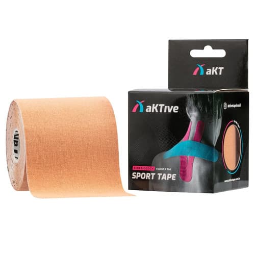 Bandagem Elástica 7,5cm x 5m aKTive Tape Taping Fita Kinesio Adesiva Rolo Grande Pré Pós Parto