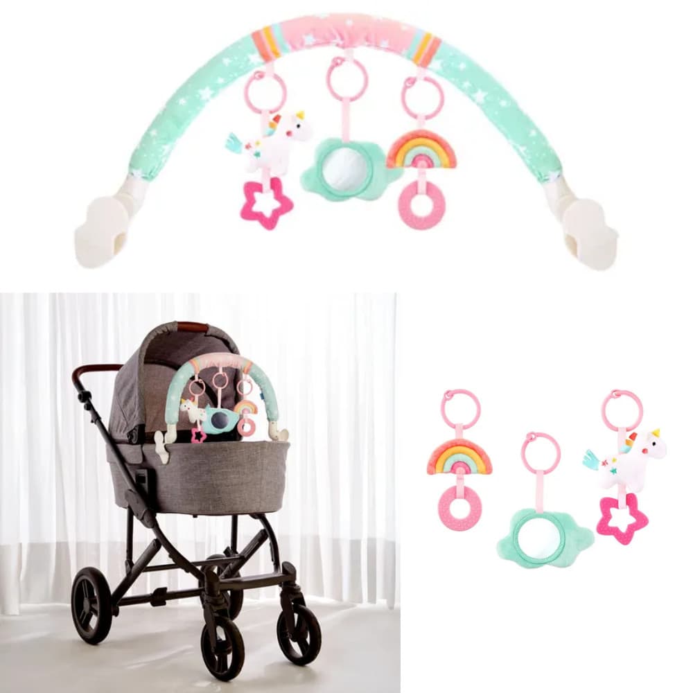 MOBILE DE ATIVIDADES PARA CARRINHO DE BEBE MAGIC UNICÓRNIO - BUBA