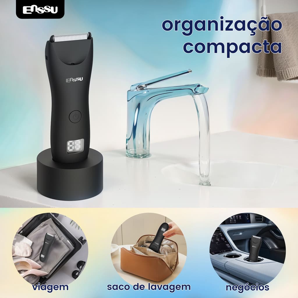 Aparador Multifunção Waterproof – Corpo, Rosto, Íntimo com Suporte