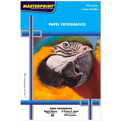 Papel fotógrafico 180G com 50 folhas