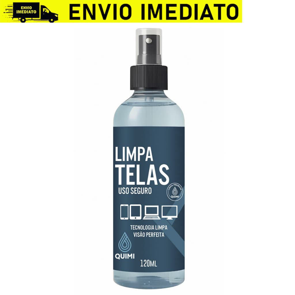 Limpa telas, óculos e placas de circuito impresso - Seca Rápido - 120ml