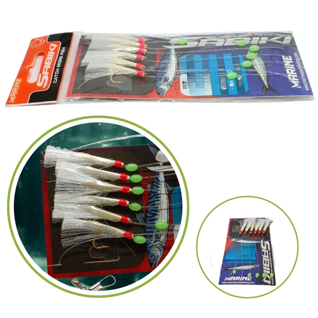 Sabiki Isca Artificial Com Anzol N°18 Marine Sports Pesca