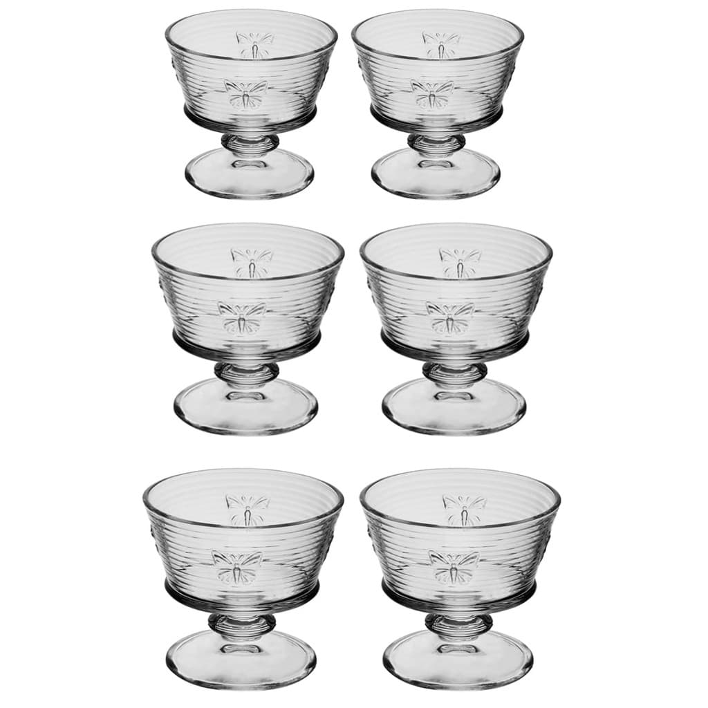 Conjunto de 4 Taças de Sobremesa 240ml Feita em Vidro - Wolff
