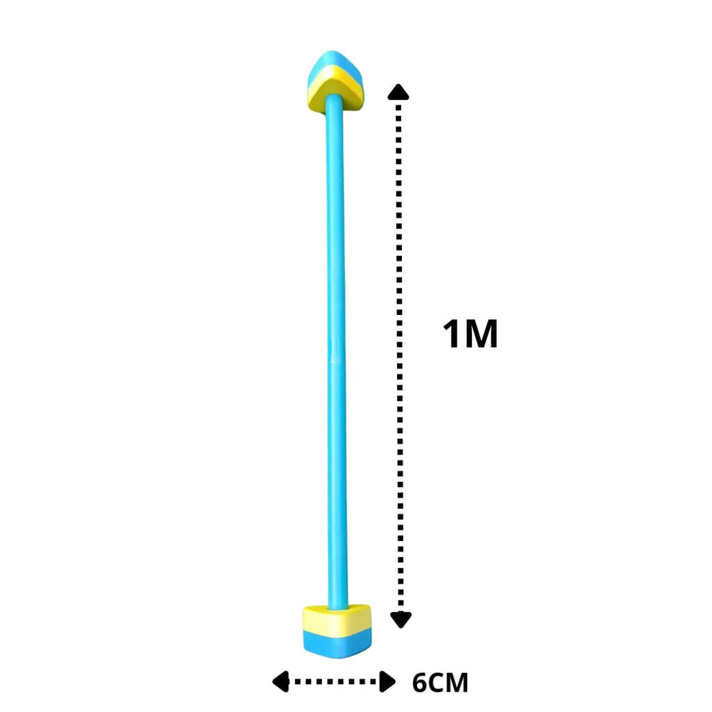 BARRA HALTER  1M X 6CM  1 A 2 KG HIDRO FISITERAPIA EM EVA