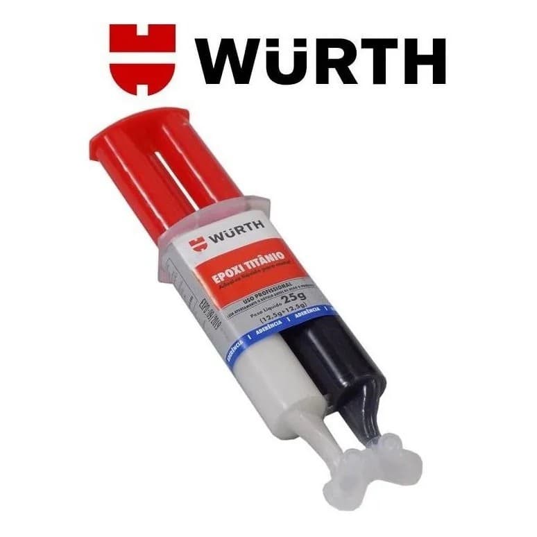 Cola Epóxi Titanium Solda Fria Para Aço Alumínio Ferro Cobre Metal Wurth