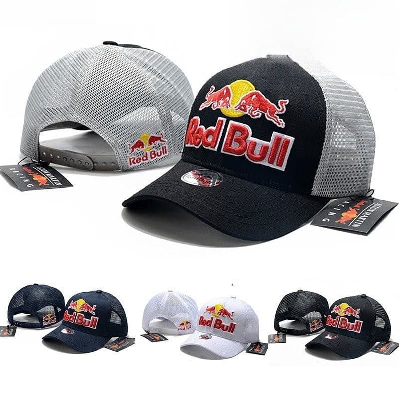 Boné Trucker Aston Martin Red Bull para Mulheres e Homens Boné de Beisebol Esportivo REDBULL IUXF