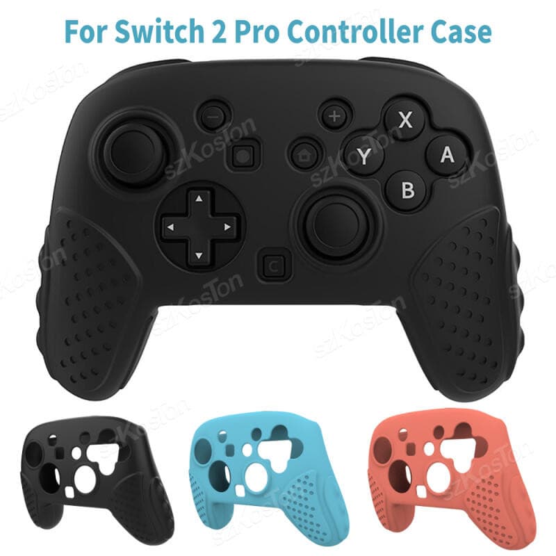 Capa Protetora De Silicone Para Nintendo Switch 2 Pro Controlador Gamepad De Pele De Borracha Joystick Apertos Tampas Sw