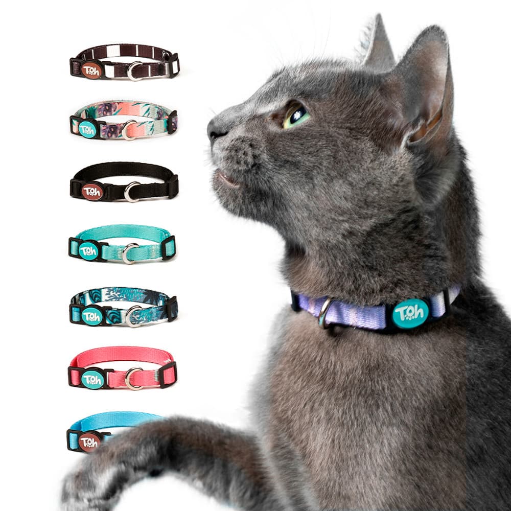 Pet Coleira de Gato Ajustável Premium Coleira Ajustável Para Gato Toh