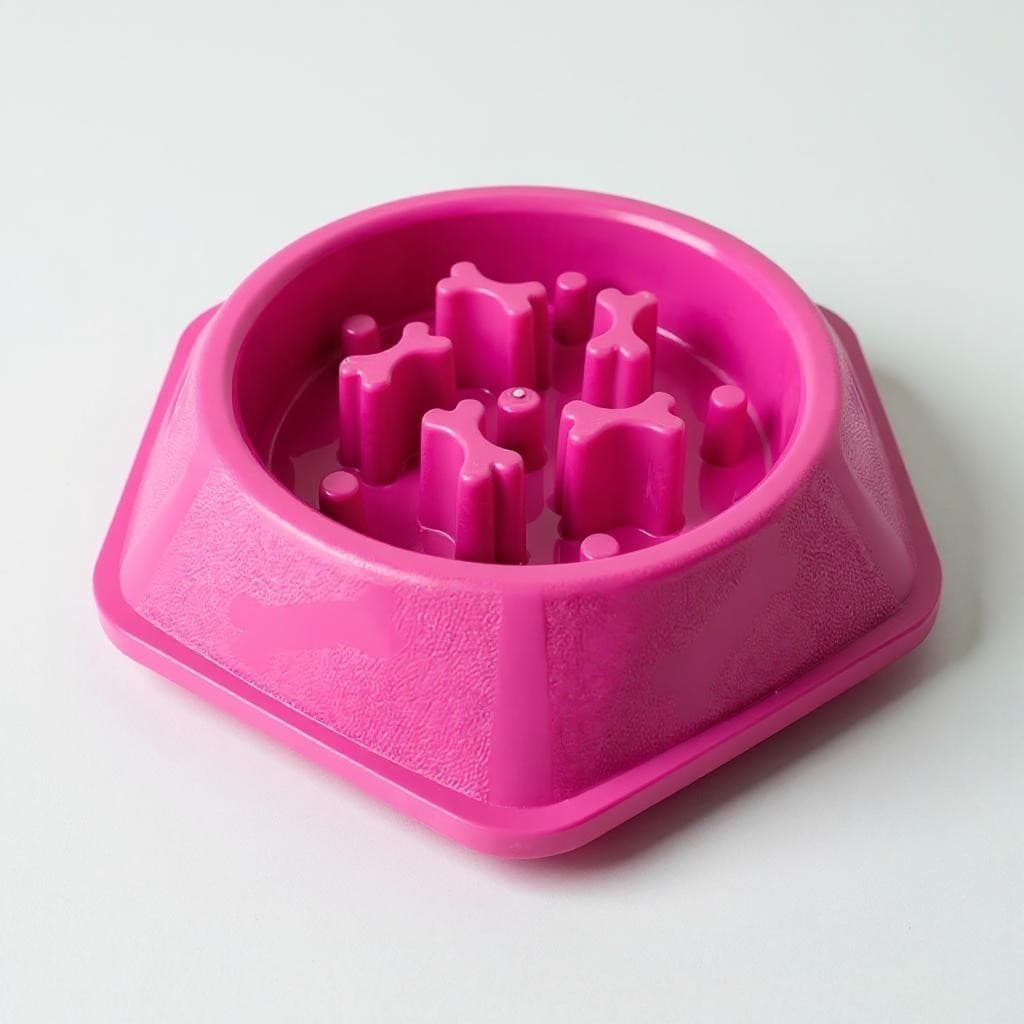 Comedouro Lento Labirinto Cães Anti Stress Gula Engasgo Vômito Ansiedade Comer Devagar Médio