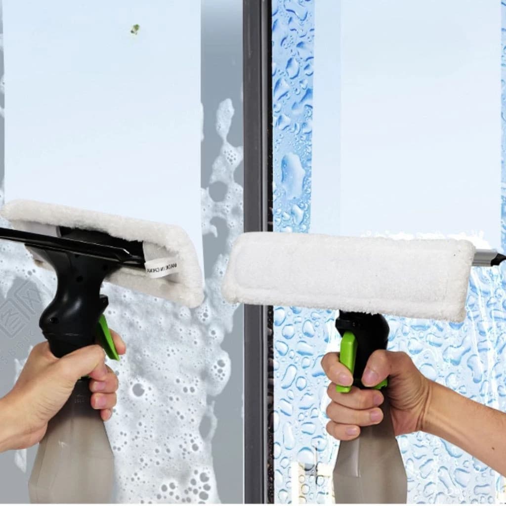 Rodo Limpa Vidros Cerâmica Pano Mop Spray Piso Parede Esfregão Vitro Janela Apartamento Microfibra