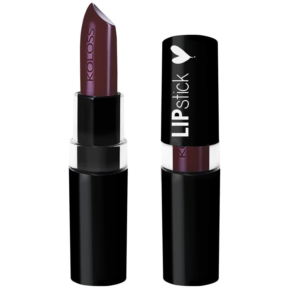 KOLOSS Batom Lipstick 130 Ameixa- Cremoso  Hidratante  Alta Pigmentação
