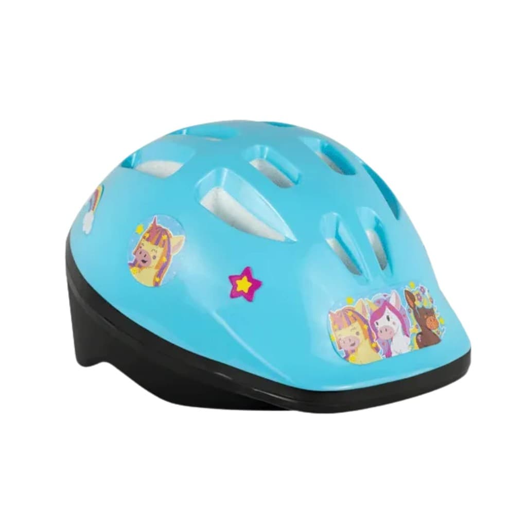 Capacete Infantil Unicórnio Azul Nathor Esportes Bicicleta Skate Patinete Triciclo Scooter Proteção