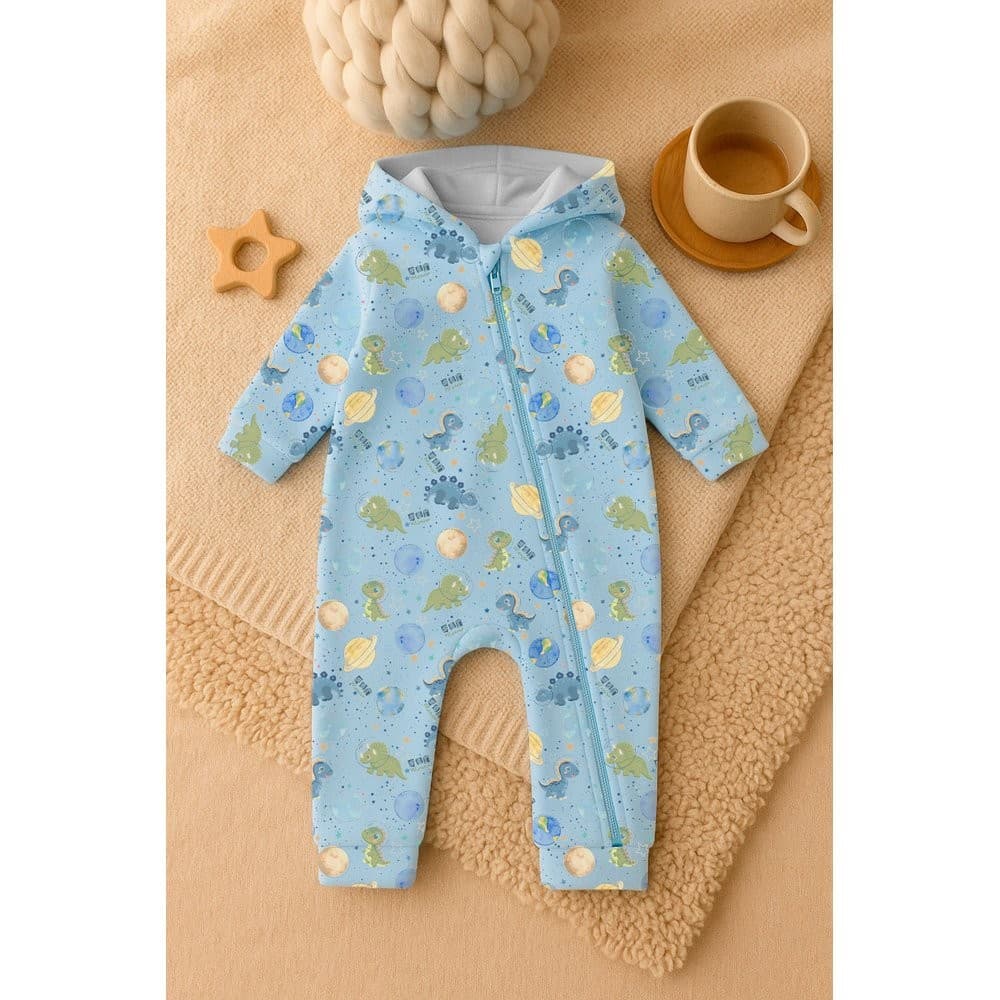 Macacão Astrodino - Soft Capuz  - Bebê - Menino