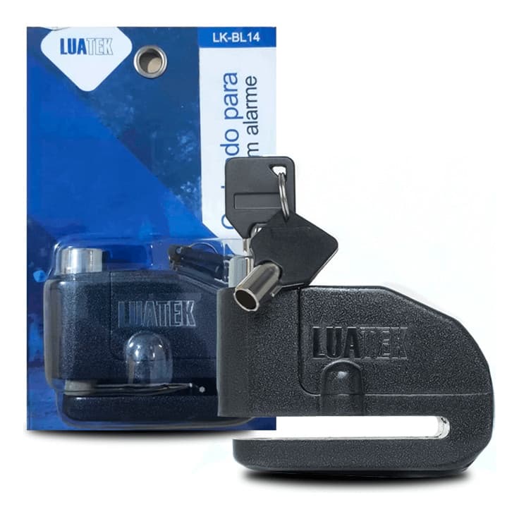 Cadeado Trava Disco Moto E Bike Alarme Alarme De Motocicleta