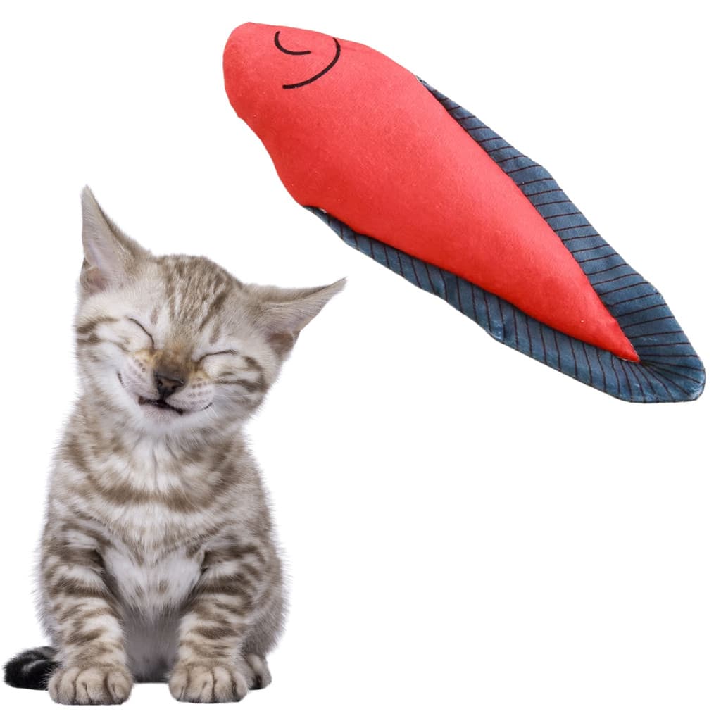 Brinquedo De Gato Formato Peixe Alívio Do Tédio Stress Com Sino Interativo