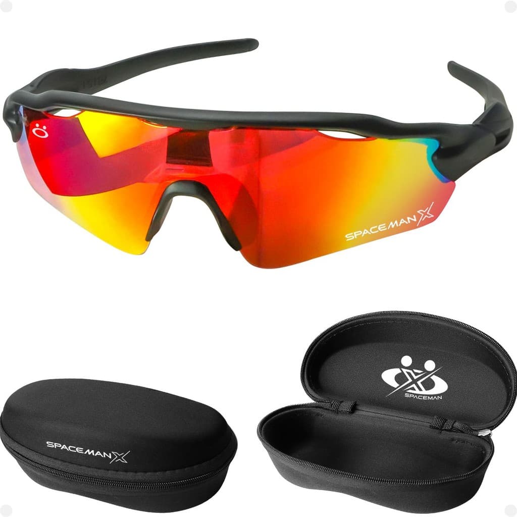 oculos Ciclismo Esportivo Protecao Bike Corrida Uv400 + case presente original acetato vilão