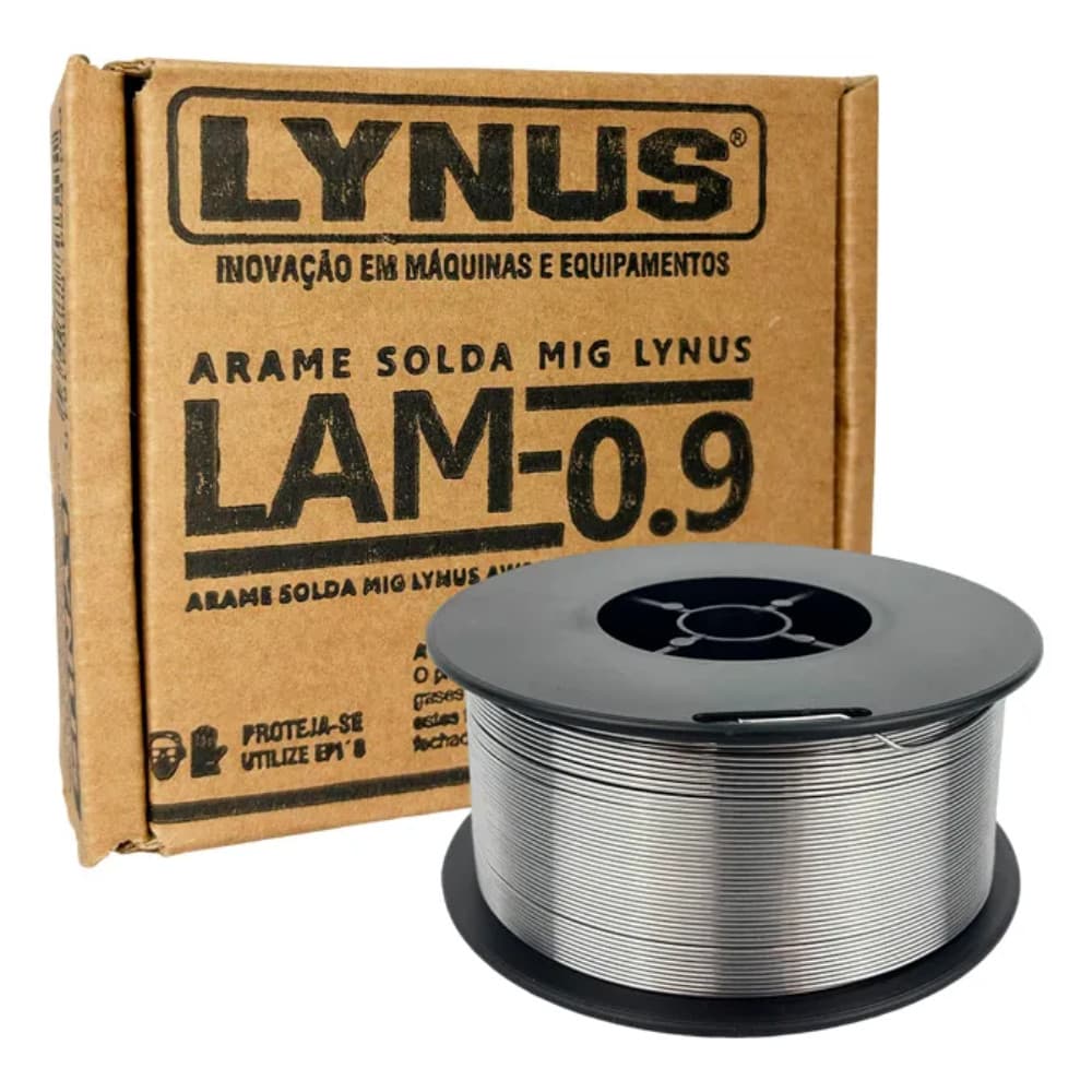 Arame De Solda Mig Para Uso Sem Gas 0.8mm 0,9kg Lynus