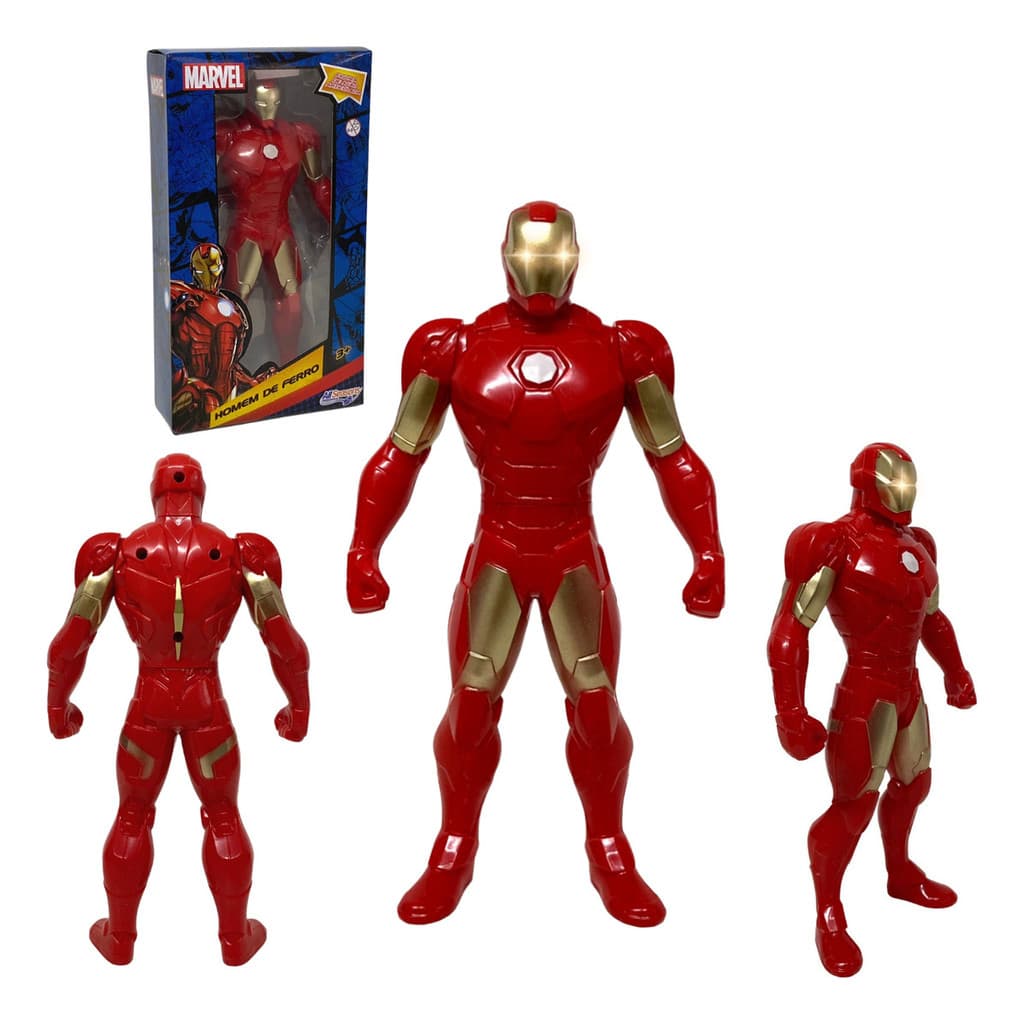 Brinquedo Boneco Homem De Ferro 22cm Vingadores Marvel