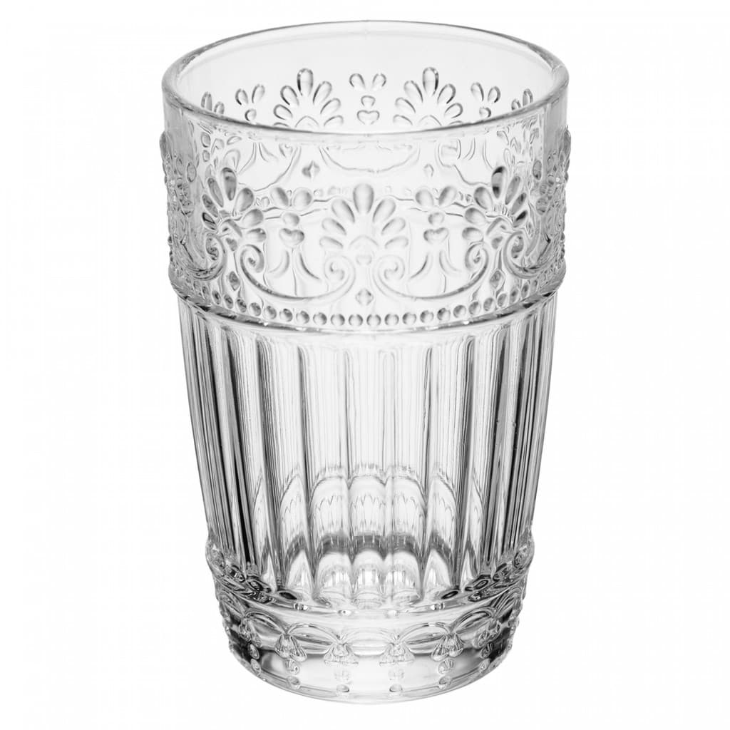 Jogo 6 Copos de Cristal Coloridos Mauve Wolff 350ml  Suco e Drinks