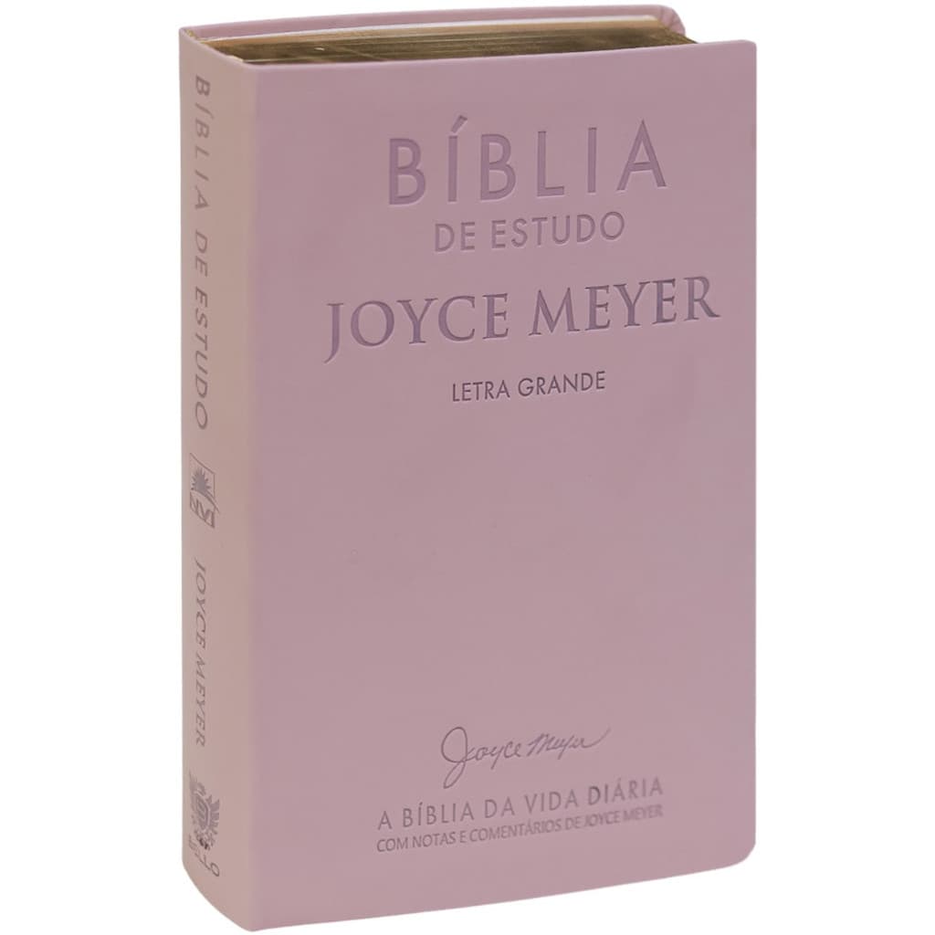 Bíblia De Estudo Joyce Meyer | NVI | Letra Grande | Luxo Nude