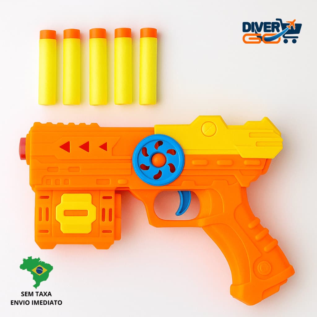 Arminha Nerf de Brinquedo com 3 e 5 Dardos Para Crianças Lança Dardos Brinquedo ENVIO 24 HORAS