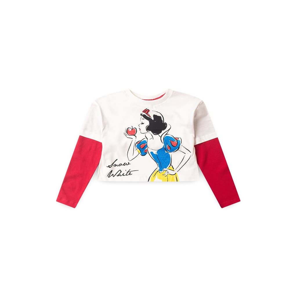 BLUSA BOX MANGA LONGA SOBREPOSTA BRANCA DE NEVE Off White
