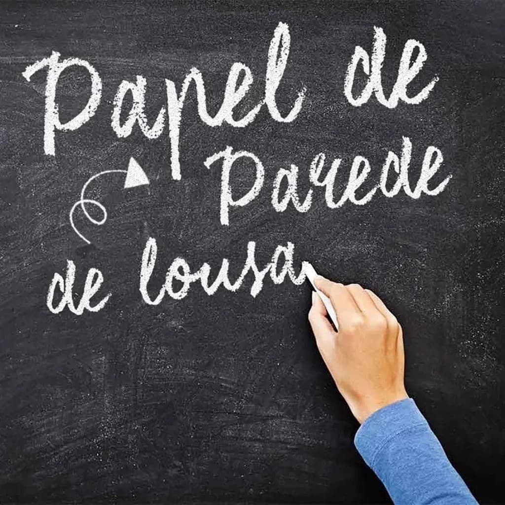 Adesivo Papel Tipo Contact Lousa Preto Fosco Vinil  Apagável para Envelopar Parede