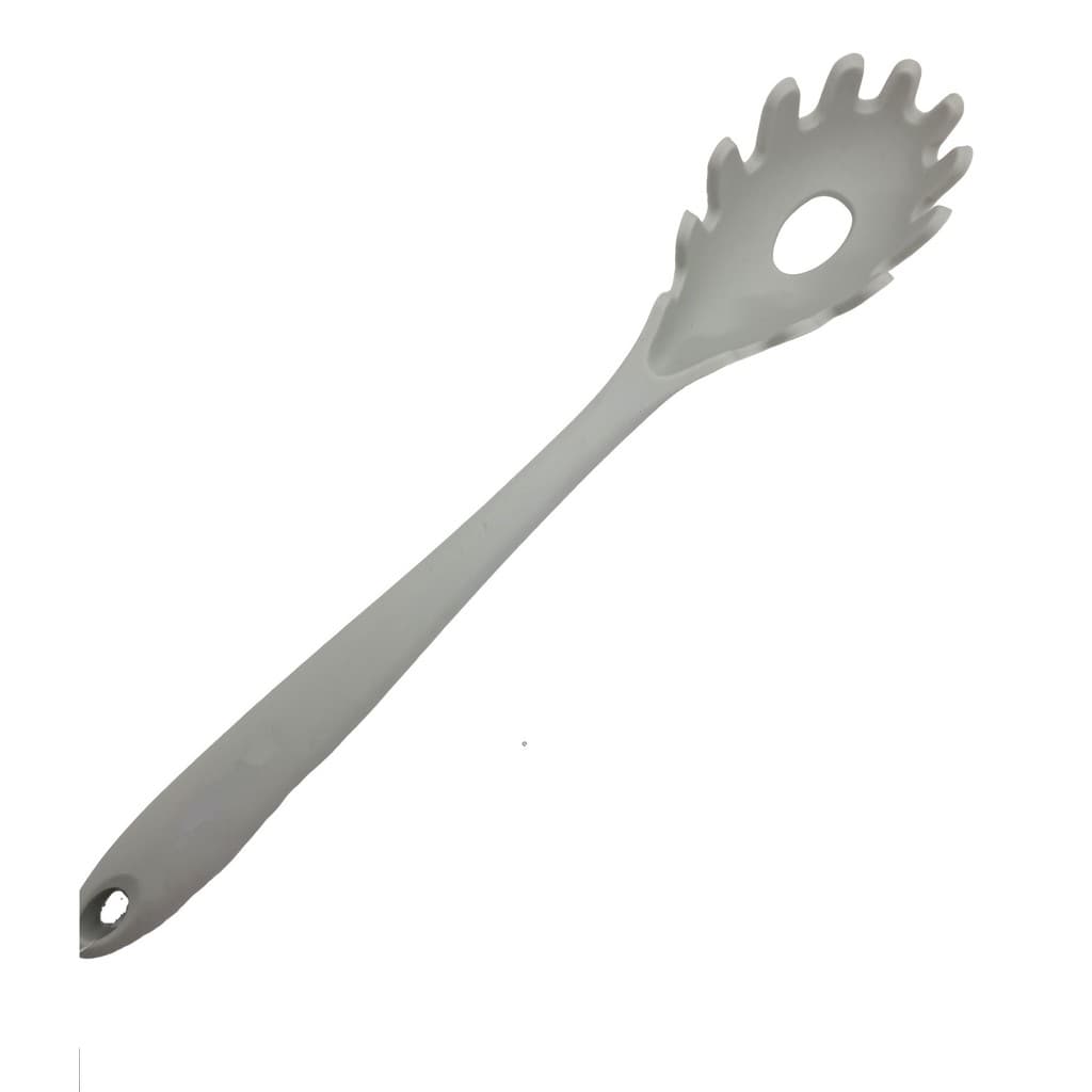 Pegador de Massas/Macarrão em Silicone Cinza 28,5cm