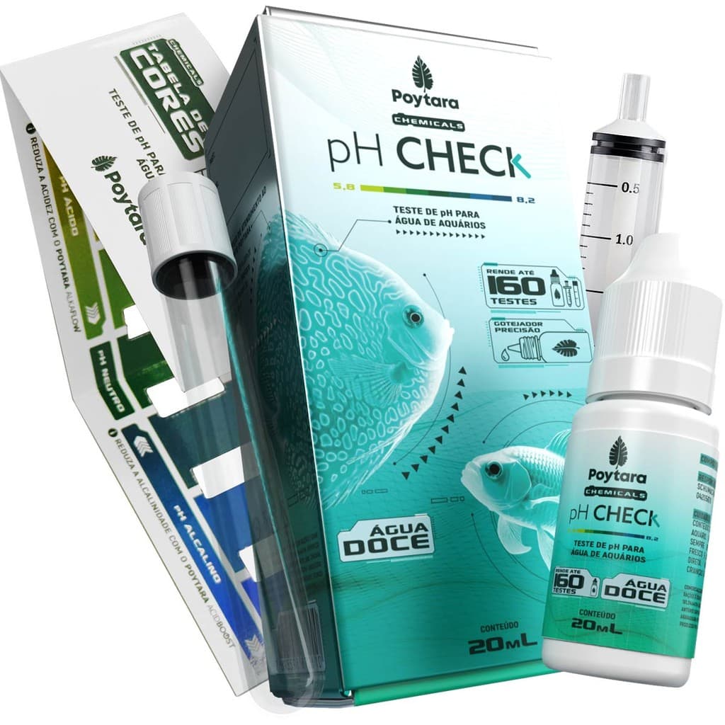 Poytara Chemicals pH Check Medidor de pH com 160 Testes val.30/09/2026