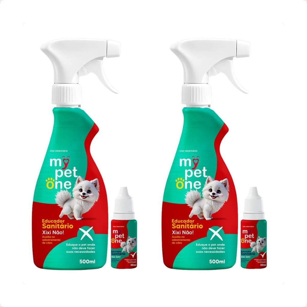 2 Kit Educador Sanitário Xixi Sim + Xixi Não Mypetone