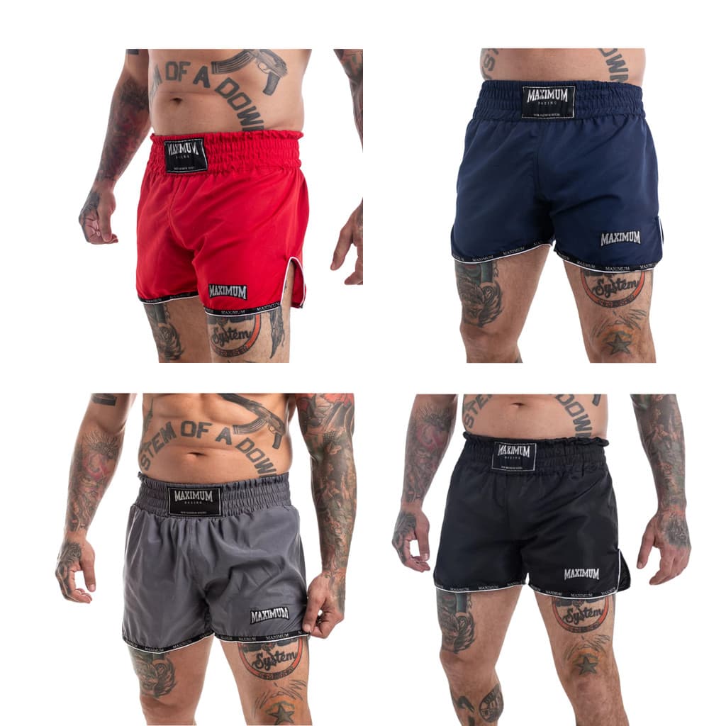 Short Muay Thai Kickboxing Calção Bermuda Maximum Tailandês
