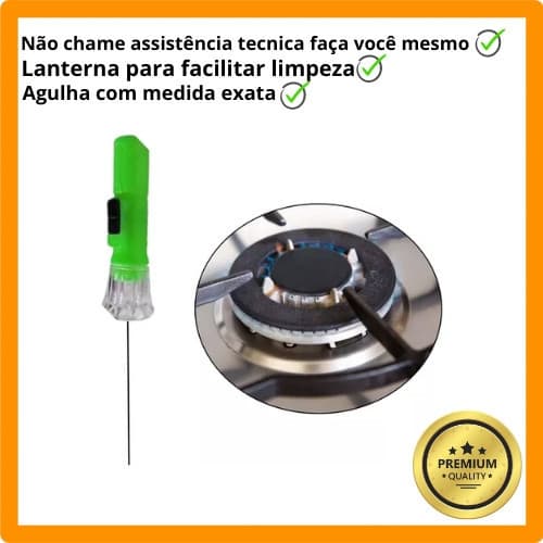 Lanterna Agulha Limpa Chuveiro/fogão C/lanterna Limpeza 1 uni Bonequinhos Divertidos Cores Sortidas