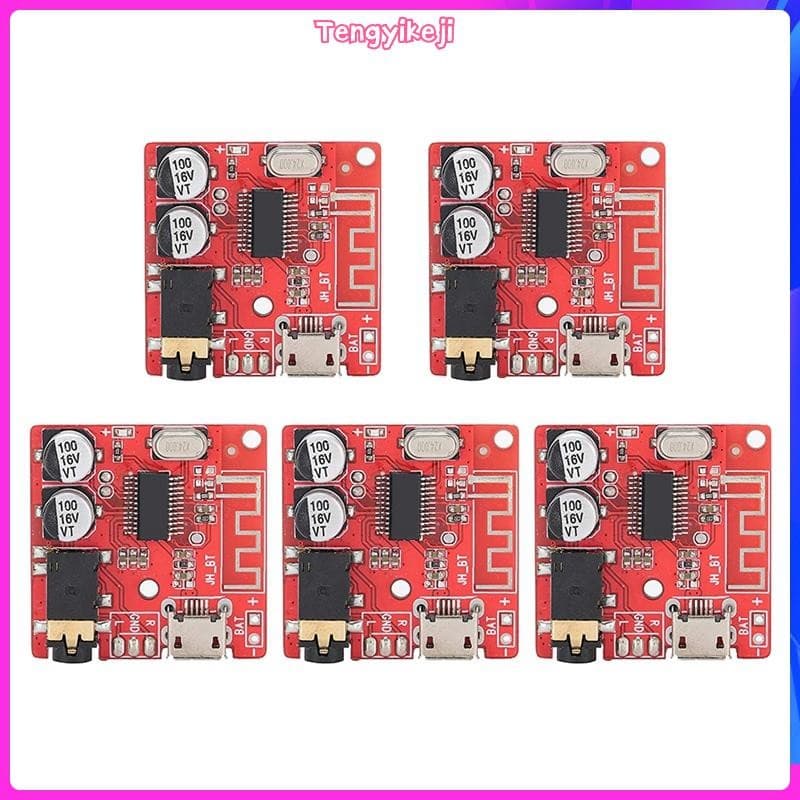 5 Pçs DIY Bluetooth 5.0 Placa Receptora Decodificadora Sem Perdas Módulo De Música Estéreo Fio , Amplificador De Alto-Fa