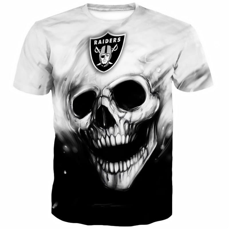 Preto E Branco Linha Alteração Graffiti Escudo Impresso Moda Topo Randers Masculino Casual Sleep Raiders Camiseta