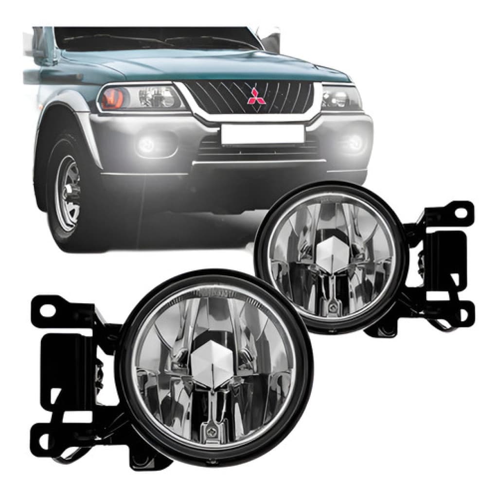 Par Farol Milha Auxiliar Mitsubishi Pajero Sport 2000 2001 2002 2003 2004 faróis de milha referencia de mercado.