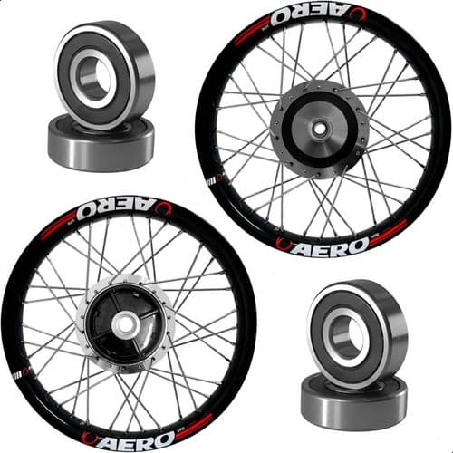 Par Roda Alumínio Viper Aero Preto Titan Fan 150 Diamantado