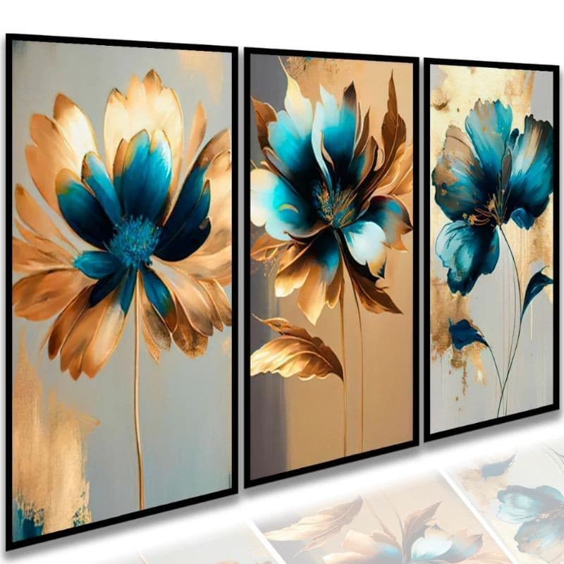 Quadro Decorativo Flor 50x30